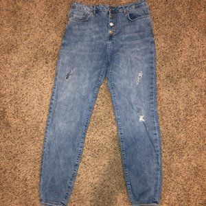 Forever 21 Ripped Denim Jeans